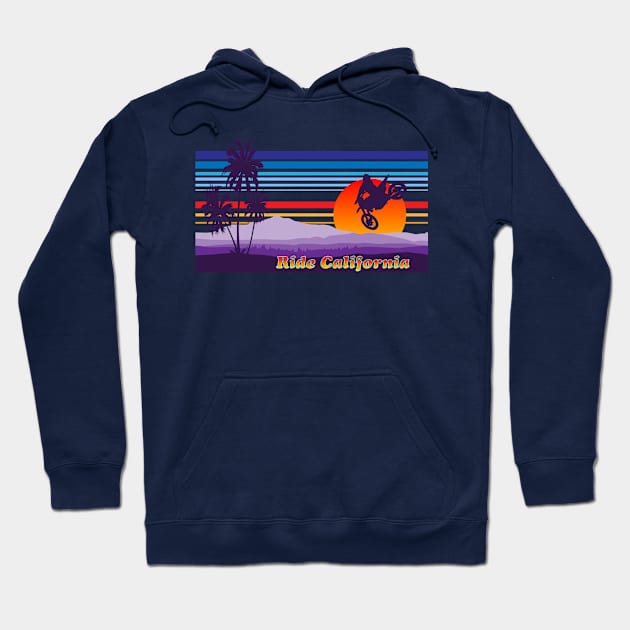 Ride California Hoodie by GrumpyDog